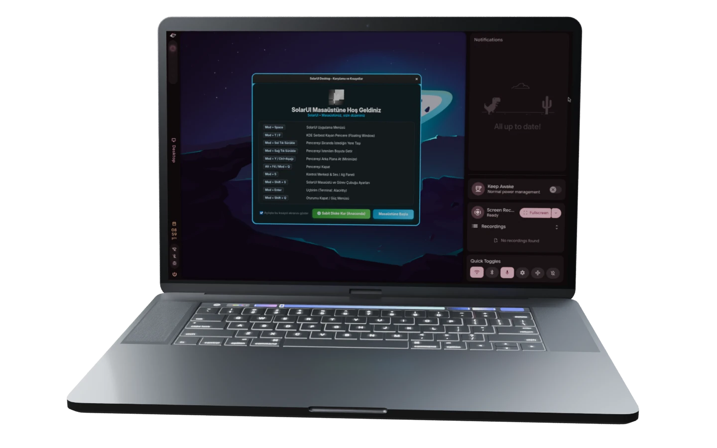 BlazeOS çalışan alüminyum laptop